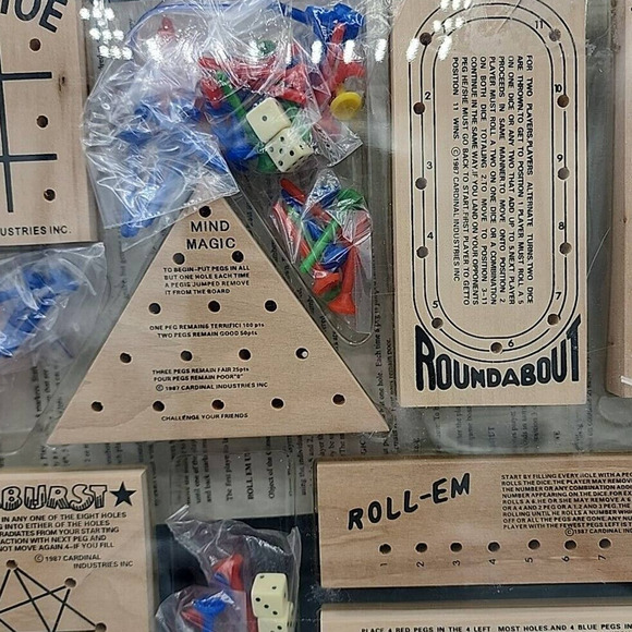Wood Teasers Games Rollout Insanity Mind Magic Etc 7 Games Cardinal Industries - Picture 3 of 10